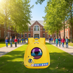 Mochila Infantil LED de Tela Oxford ABS con Diseño de Dibujos Animados, Mochila de Moda Unisex con Correa de Hombro Arqueada y Cierre de Cremallera - Product Image 2