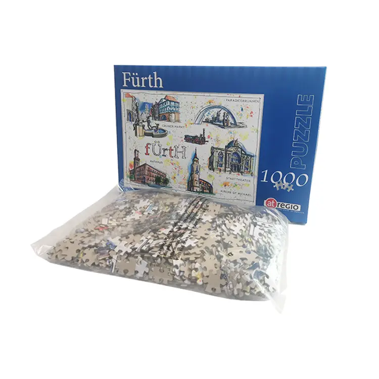 Jogo de quebra-cabeças de papel personalizado, fabricante de 1000 peças