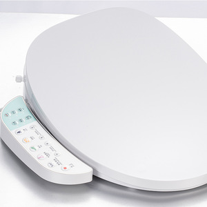 Smart Toilet Seat Round Heated With Wash And Dry Function 110V-240V AC Power Plastic Material - Product Image 3