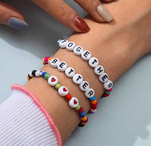 กำไลลูกปัดแฟชั่นงานดนตรีงานประดิษฐ์ทำมือกำไลลูกปัด - Product Image 3