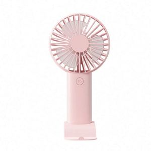 Modern Portable Mini Handheld Fan with Phone Stand-Custom Logo USB Rechargeable ABS Material Pocket Fan for <b>Gifts</b> & Promotions - Product Image 3