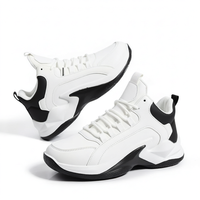 Nouvelles Chaussures de Sport Décontractées pour Hommes Printemps – Baskets Polyvalentes Rehaussées en Maille Respirante avec Tige en PU Antidérapante pour la Course