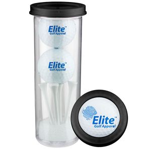 Tube Cadeau de Golf Premium à Deux Balles avec Impression en Relief – Produit Sportif Promotionnel - Product Image 1