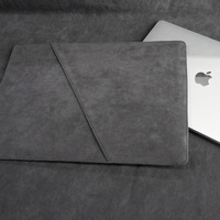Housse de protection pour ordinateur portable en Alcantara de luxe, 14-16 pouces, imperméable, écologique, respirante, pour Macbook HP, en daim
