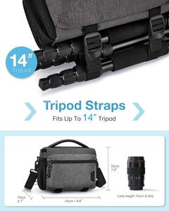 Free Sample Professional Manufacturing <b>Vintage</b> Canvas Waterproof <b>Digital</b> DSLR Fashion Video <b>Camera</b> Bag for Photography - Product Image 2
