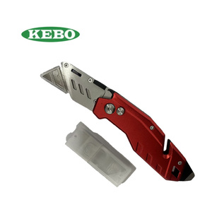 고강도 내구성 커터 인체 공학적 핸들 퀵 체인지 블레이드 컴팩트 도구 가정용 창고 용 접이식 유틸리티 나이프 - Product Image 5