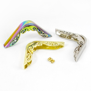 Meetee bf162 phụ tùng Túi Xách Phụ Kiện Tự làm Túi khắc cạnh góc bảo vệ khóa túi xách hợp kim trang trí phần cứng - Product Image 4