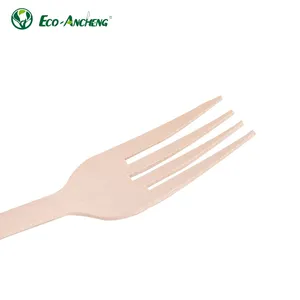 Grosir gratis sampel peralatan makan kayu Biodegradable sendok garpu sekali pakai dan Set pisau