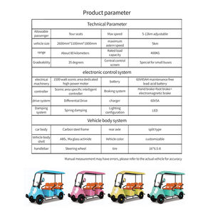 <span class=keywords><strong>FUXIANG</strong></span> 1500W Triciclo eléctrico de alta potencia de cuatro plazas para recreación al aire libre Freno electromagnético confiable para recorridos escénicos - Product Image 4