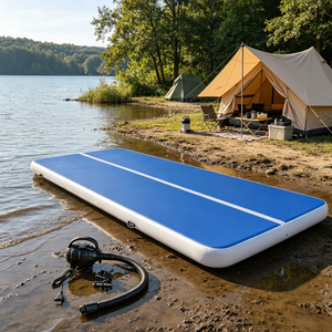 Tapis gonflable rapide et portable, plateforme gonflable pliable pour le <span class=keywords><strong>camping</strong></span> en plein air et les activités de team building - Product Image 2
