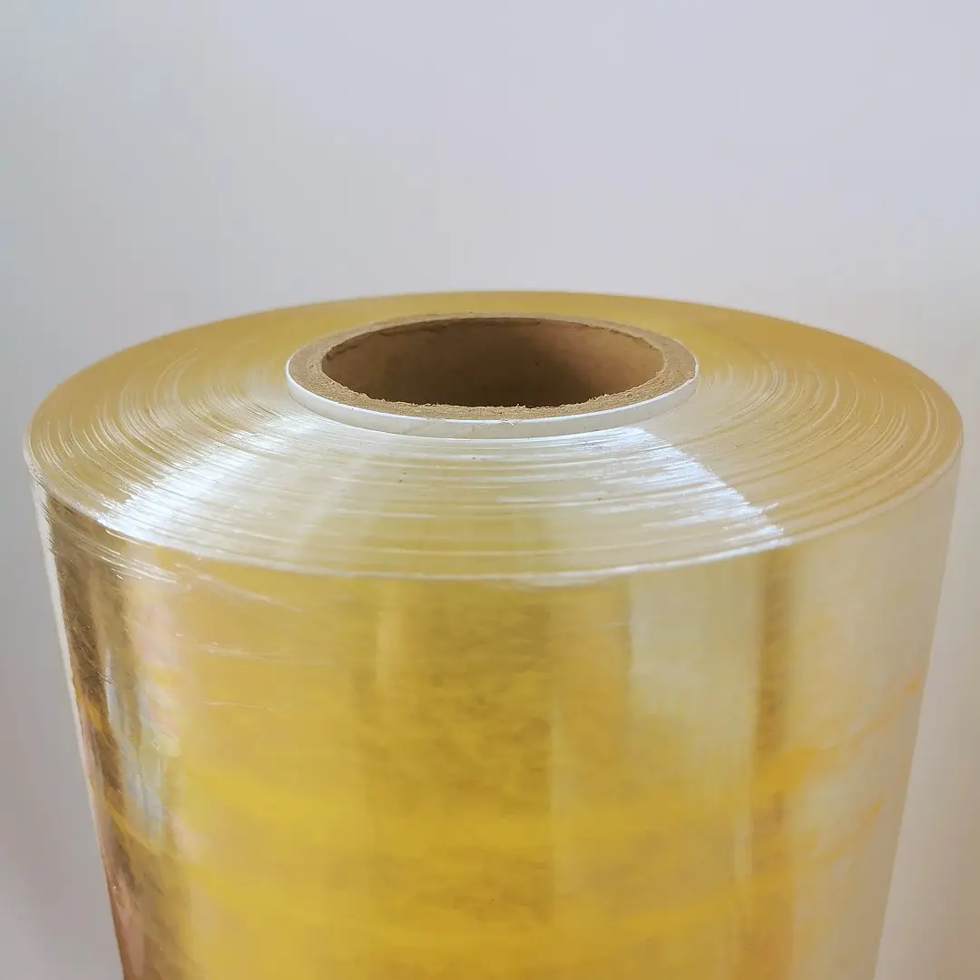 Fabbrica su misura per imballaggio alimentare rotolo di pellicola in PVC Stretch pellicola Jumbo Roll miglior prezzo