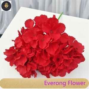 Alta calidad 5 ramas Hortensia flor artificial Rosa imitación seda <span class=keywords><strong>hortensias</strong></span> flores boda artificial - Product Image 5