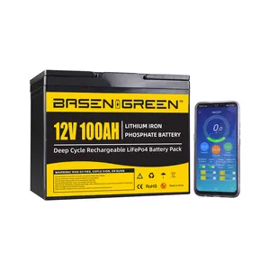 BASEN 12V Lifepo4 Akku APP Control Lifepo4 12V 100ah Lithium-Ionen-Akku