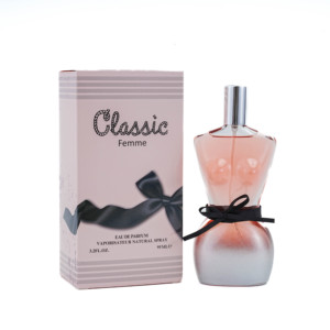 Classico Femme Eau de Parfum 95ml senza tempo profumo elegante per le donne floreale profumo legnoso in bottiglia di clessidra con nastro nero