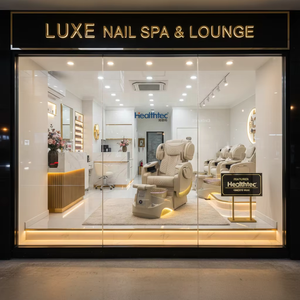 Customizable Color Spa Chair With Fiberglass Base & Handrail Drainage Pump Ambient Lighting M0680(9035-08) Chair Bed - Product Image 4