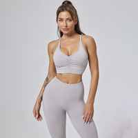 2024 nouveaux vêtements de sport pour femmes en gros sans couture Yoga tenue femmes ensembles Compression Gym Fitness ensembles