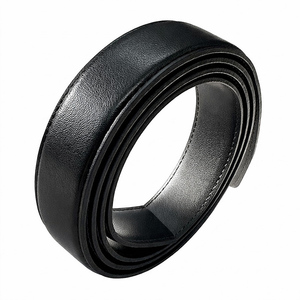 Sangle de ceinture en cuir de vache véritable, 30mm, 5 trous, 110cm, plate, de remplacement pour boucle à cliquet, accessoire quotidien pour affaires, origine coréenne - Product Image 2