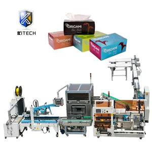 Multifunctionele Volledige Automatische Doos Tissues Papier Doos Verpakking Machines