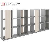 LEADCOM Étagère de séparation de bureau modulaire sur mesure, compartiment ouvert, support de rangement de documents pour projets de bureaux clés en main