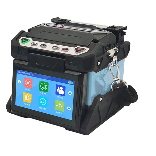TEKCN TC-400 PAS Core Alignment Fusion Splicer 4.73 Inch Touchscreen Optical Fiber Cable Splicing Machine