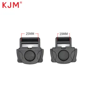 KJM 20mm 블랙 센터 릴리스 플라스틱 배낭 가슴 스트랩 베이비 캐리어 조절 벨트 프레스 버클