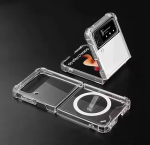 Nouvelle <span class=keywords><strong>coque</strong></span> de téléphone transparente en acrylique magnétique avec recharge sans fil pour Samsung Galaxy Z Fold 6 Flip 5 4 3, <span class=keywords><strong>anti</strong></span>-chute, <span class=keywords><strong>coque</strong></span> de téléphone pliable - Product Image 4