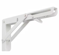 Support triangulaire pliable en acier inoxydable robuste pour étagère murale, plaque d'angle droit, couleurs personnalisées, stable, garantie 1 an