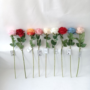Vente en gros de fleurs artificielles à tige unique BX1001-I rose mariage maison Offre Spéciale d'usine colorée roses en vrac à bas prix - Product Image 2