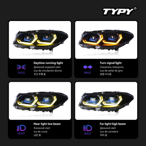 ไฟเดย์ไลท์ LED รุ่นใหม่ TYPY 12V พร้อมไฟเลี้ยวแบบ Glow-Through สำหรับชุดไฟหน้ารถยนต์ซีรีส์ 5 ปี 2011-2017 รุ่น F10/F18 - Product Image 5