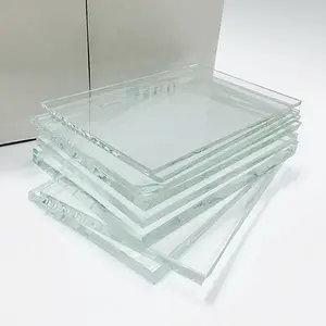 Bâtiment en verre trempé, acier trempé, Extra transparent, verre poli