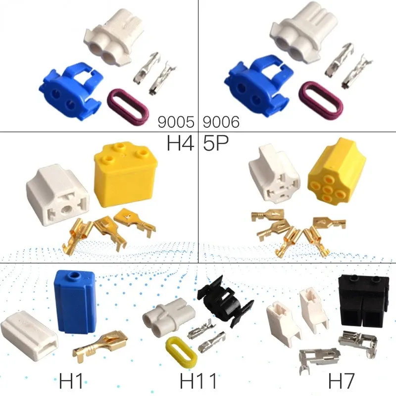 H4 h7 h1 h11 9005 9006 Lampen fassung Auto LKW Buchse Keramik Scheinwerfer anschluss Stecker Lampe Lampen fassung Adapter