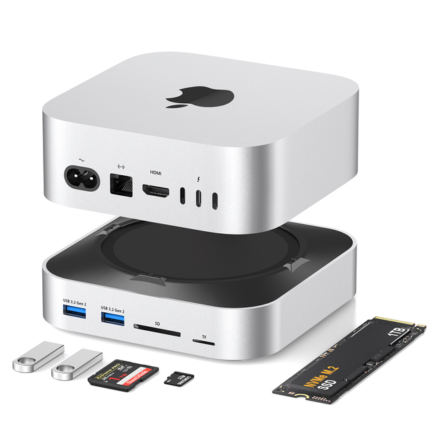 Docking Station Usb c Hub Type c Hub 11 in 1 to Usb3.0*3 USB3.2gen2 10Gbps*2 Hd-mi DP SD TF USB C Hard Drive Enclosure M.2 Nvme