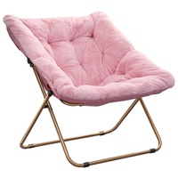 Fauteuil de salon pliable moderne avec repose-pieds assorti, fauteuil de détente en peluche douce pour salon, chambre à coucher, relaxation en intérieur