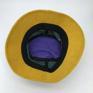 थोक कस्टम निजी लेबल रंगीन दो टोन डिजाइनर बिग oversize के यूनिसेक्स चिथड़े गर्म पतली कॉरडरॉय बाल्टी टोपी
