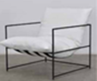 Fauteuil canapé convertible en métal une place, mobilier de style nordique et moderne, idéal pour un salon ou une chambre à coucher
