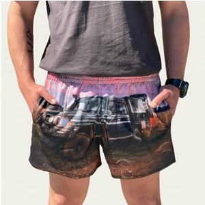 カスタム昇華トラック運転手先住民ヴィンテージアボリジニメンズポケット付きフーティショーツチームトレーニングポケット付きラグビーショーツ - Product Image 3