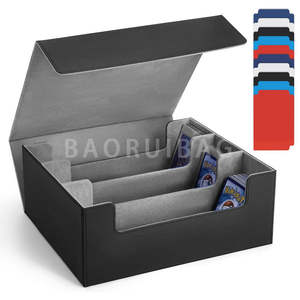 Boîte de rangement personnalisée pour cartes à jouer, cartes à collectionner, cartes de jeu de société, cartes en papier, boîte en plastique pour <span class=keywords><strong>Tarot</strong></span>, Pokémon, TCG, Yugioh - Product Image 1