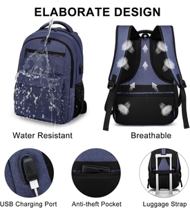 Sac à dos de <span class=keywords><strong>sport</strong></span> décontracté OEM pour hommes et femmes, sac à dos pour ordinateur portable avec port de charge USB, sac à dos léger pour le travail, les voyages et l'école - Product Image 6