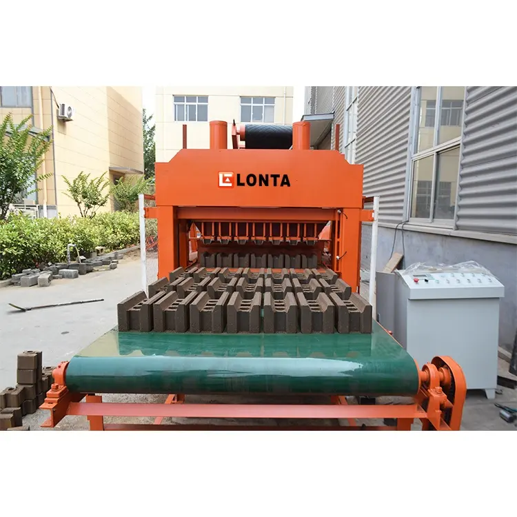 LONTA LT7-10 완전 자동 생산 라인 인터록 중공 포장 금형 흙 흙 점토 벽돌 블록 만들기 기계