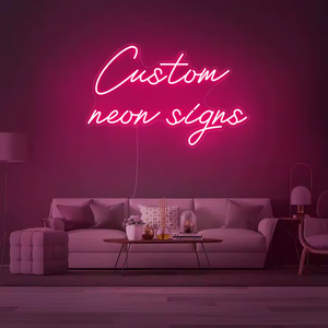 Dropshipping Logo tanda Neon lampu <span class=keywords><strong>Led</strong></span> kustom <span class=keywords><strong>Rgb</strong></span> akrilik huruf untuk bisnis toko Salon toko buka dinding luar ruangan ulang tahun pernikahan - Product Image 1