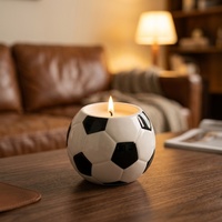 Dekorative Fußballförmige Kerze