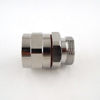 Connecteur coaxial RF DIN femelle 7/16, 50 ohms, contact en cuivre pour câble FXL-780 de 7/8 pouces, instruments de test et de mesure