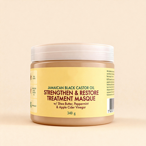 Beurre de ricin noir et beurre de karité naturels pour le lissage des cheveux, traitement réparateur protéiné pour cheveux bouclés avec huile de coco et propriétés rafraîchissantes - Product Image 3