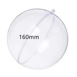 Bola de plástico transparente enfeites, bola acrílica para decoração casamento diy de natal festa - Product Image 1