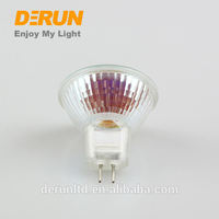 Lampe halogène à faisceau étroit en verre aluminisé blanc chaud MR11 6V 12V 24V 10W 14W 20W 35W GU4 Ampoule transparente, HAL-MR11