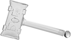 Nhà máy bán giá tốt nhất 400ml Whisky Decanter 3D búa hình chai rượu vang cho rượu vang, Bourbon, whisky, rượu thủy tinh Decanter - Product Image 4