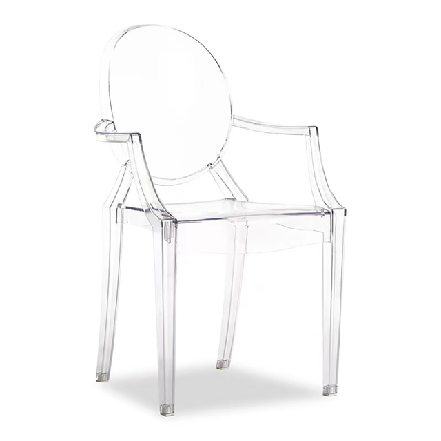 Wholesale Kids Ghost Chairs Crystal Clear Transparent Modern Black for Wedding Events Rental