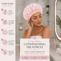 Bonnets de Douche Réglables Double Couche de Luxe avec Logo Personnalisé pour Femmes, Imperméables, Réutilisables et Écologiques
