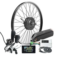 Conversion de roue avant arrière de vélo électrique 350w moteur de moyeu 500w 1000w kit de vélo électrique kit de moteur électrique pour vélo batterie en option