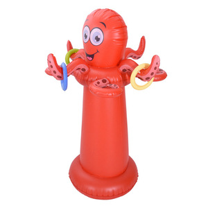 Jeu de lancer d'anneaux en forme de pieuvre gonflable pour enfants, jouet aquatique d'extérieur - Product Image 1